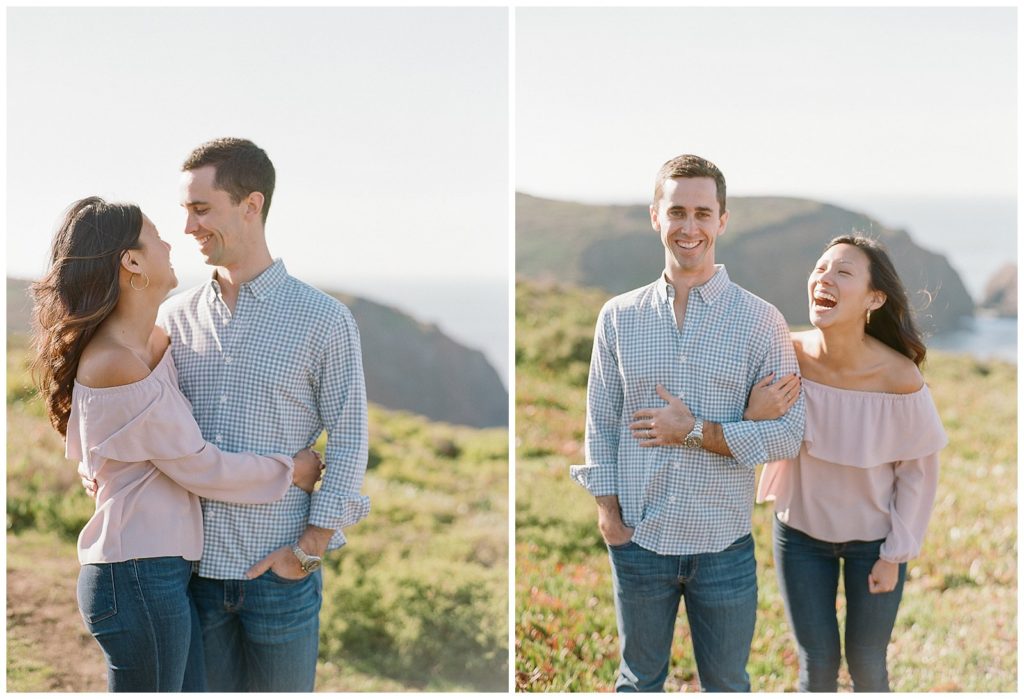 Engagement photos in Marin Headlands