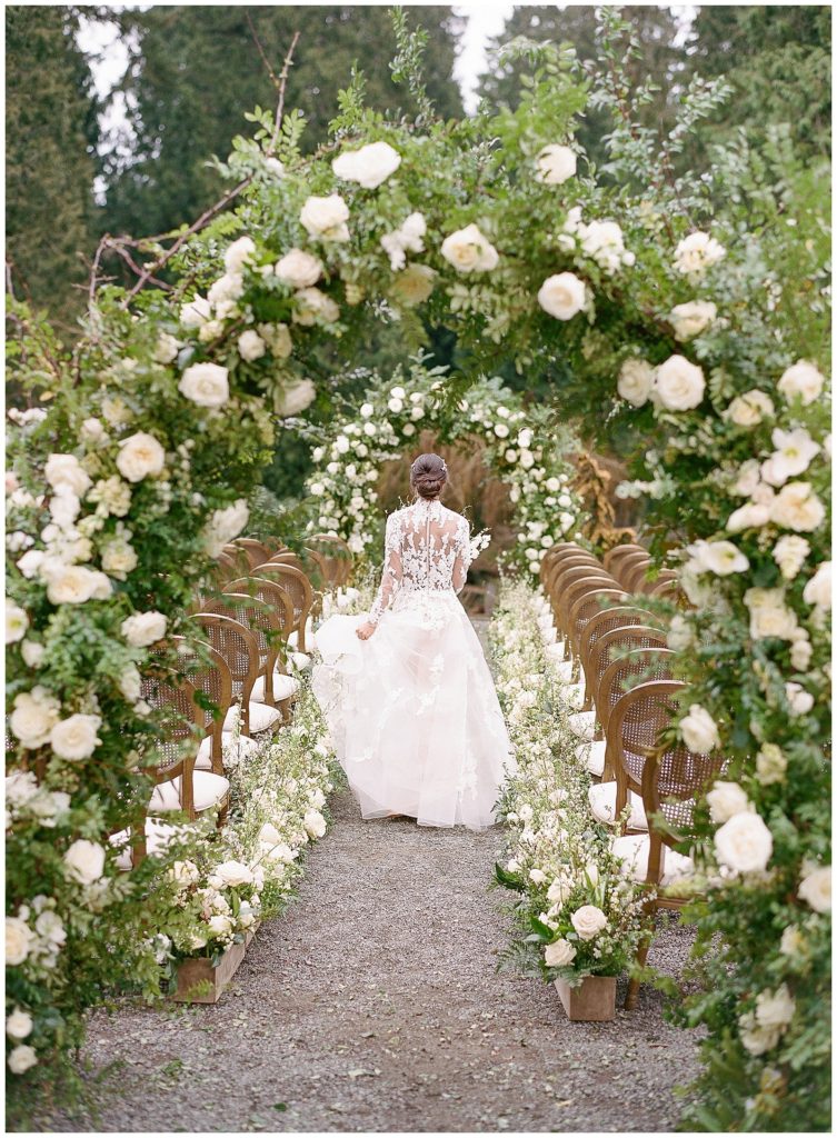 Double floral arch by Gather Design Company, planned by Callista & Co || The Ganeys