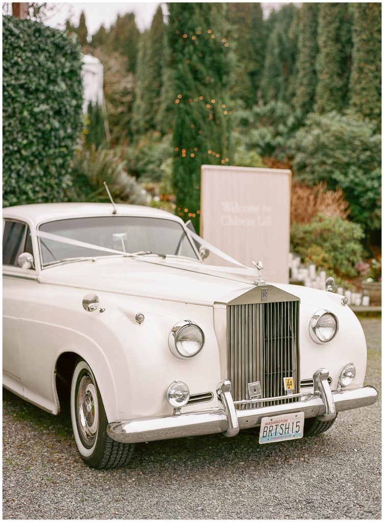 Vintage Rolls Royce for wedding exit || The Ganeys