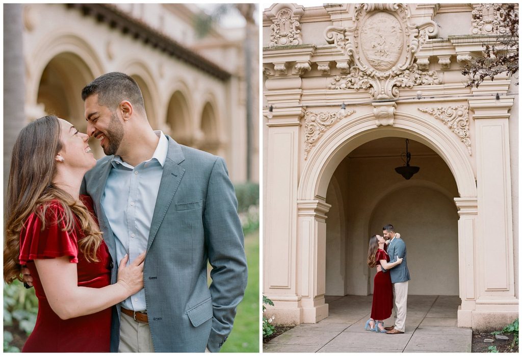 Engagement session at Balboa Park San Diego