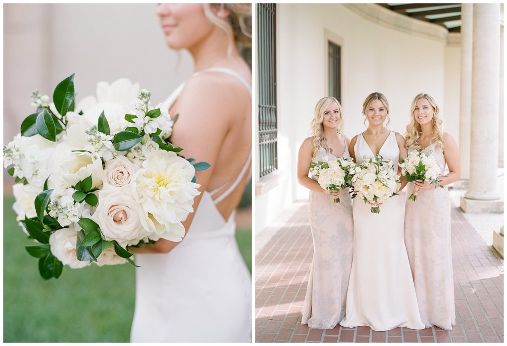 White and greenery bouquet for MFA St Pete wedding