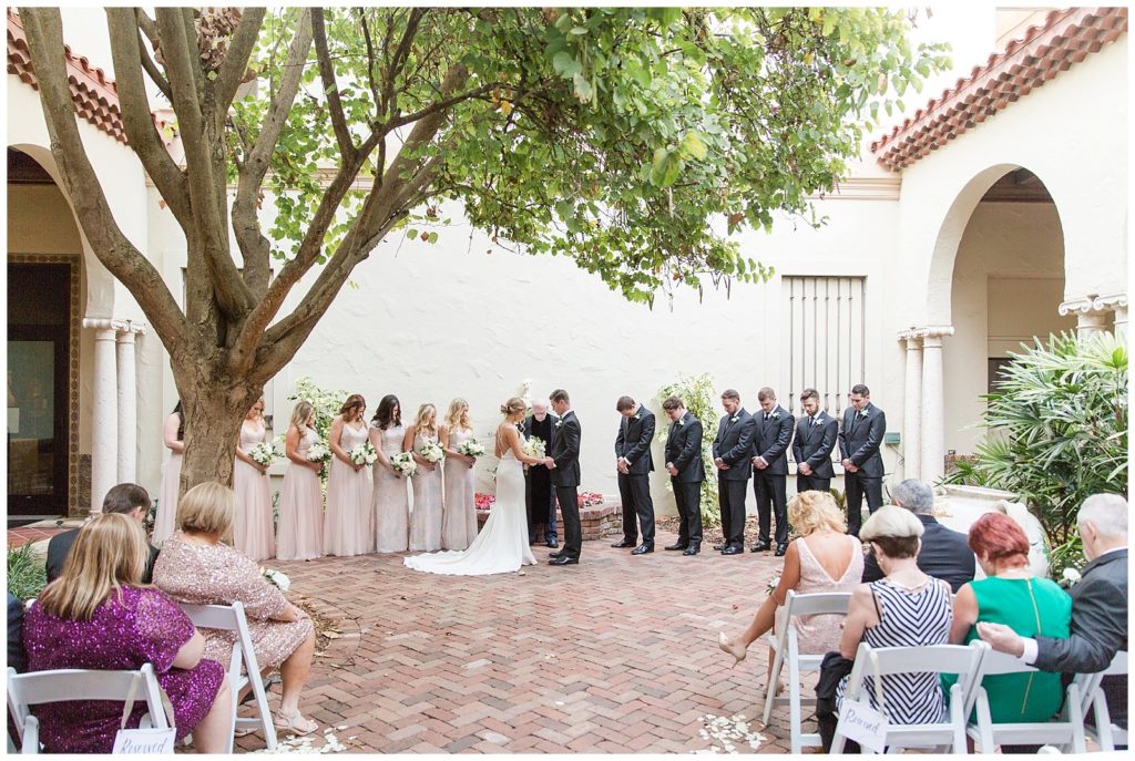 Membership Garden wedding ceremony at MFA St Pete