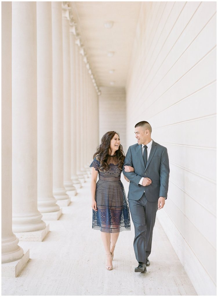 Engagement photos at the Legion of Honor in San Francisco || The Ganeys