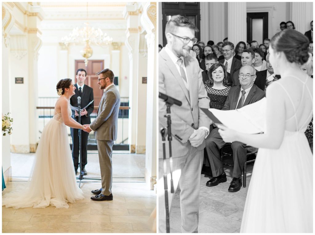 wedding ceremony at Providence Public Library
