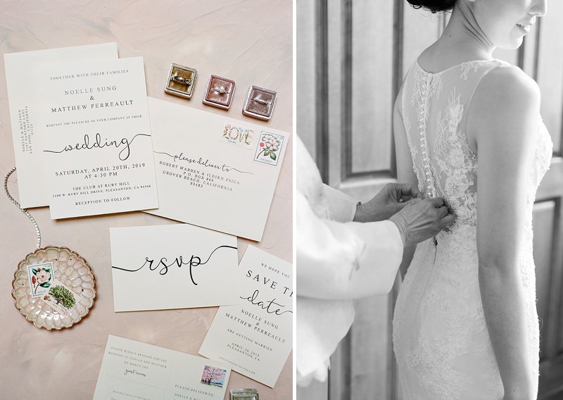 The Little Bride DIY wedding invitations