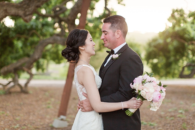 Golden hour wedding portraits at The Club at Ruby Hill