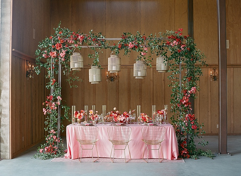 Pink and Red wedding inspiration in Napa