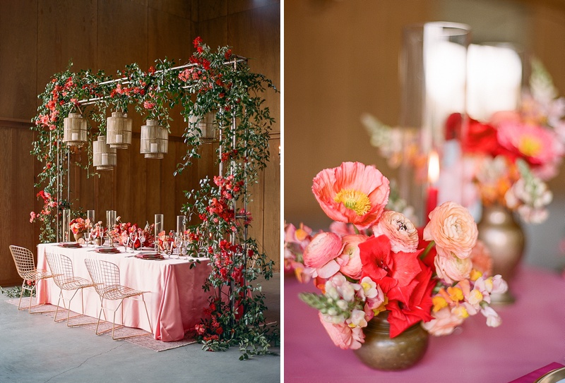 Red wedding inspiration by Max Gill Design for Napa Wedding