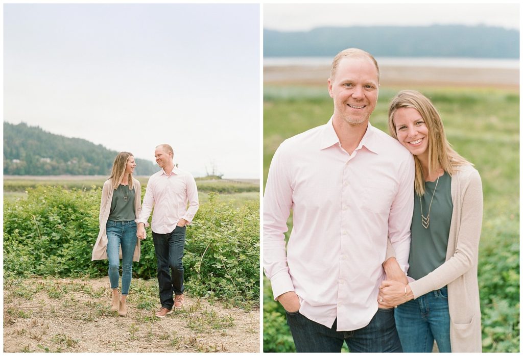 Engagement photos in Hood Canal