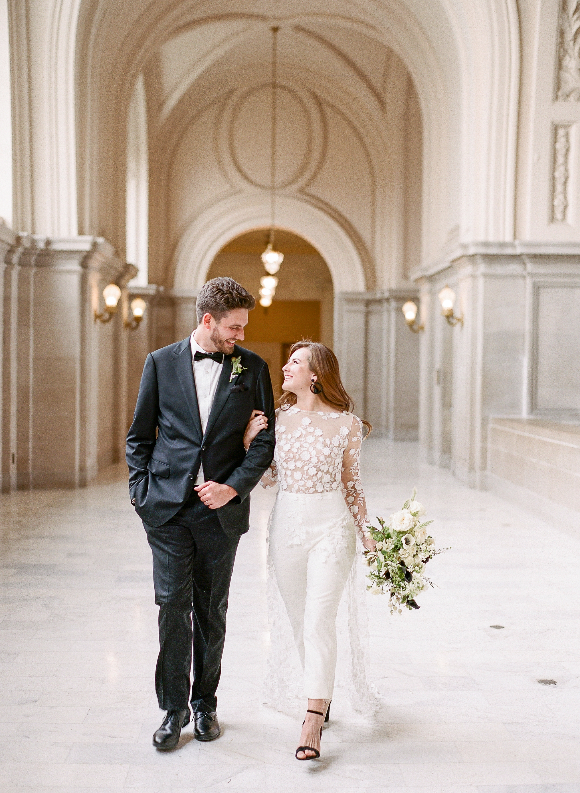 SF City Hall Wedding with Jumpsuit