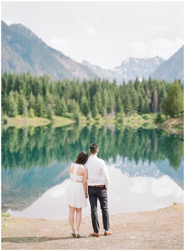 Engagement photos at Gold Creek Pond || The Ganeys