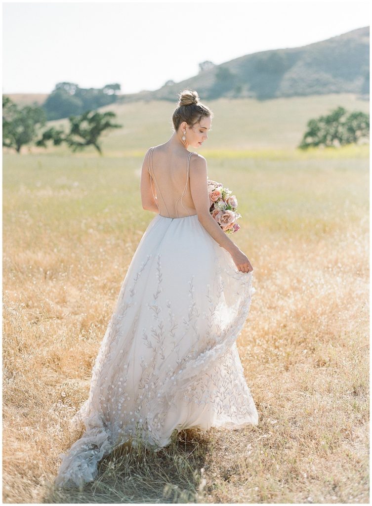 Alexandra Grecco gown with lace detailing at Kestrel Park