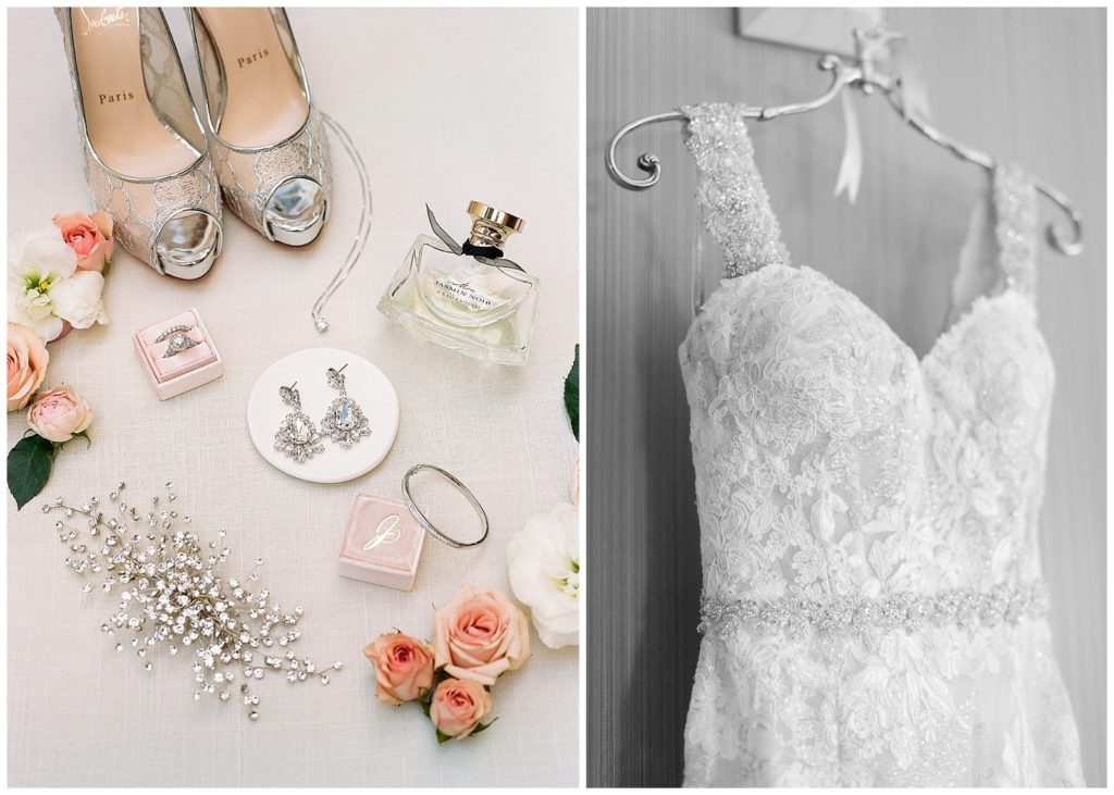 Bridal details for a wedding in Livermore