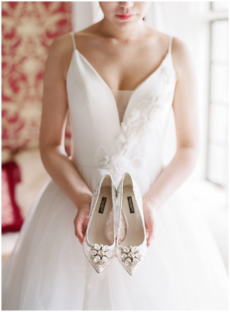 Bridal shoes by Dolce and Gabana 