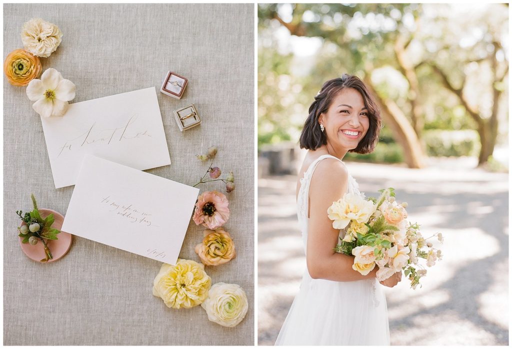 Gather Design Company yellow bouquet for Annadel Estate Winery Wedding