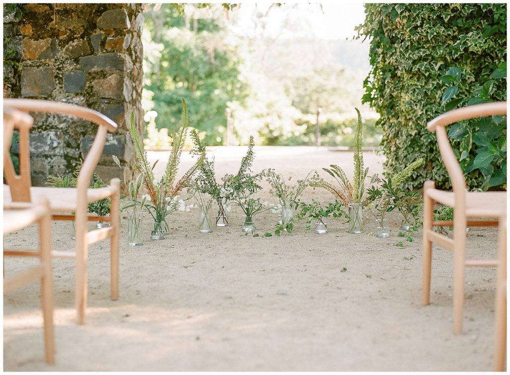 Wedding ceremony at Annadel Estate Winery with Gather Design Company