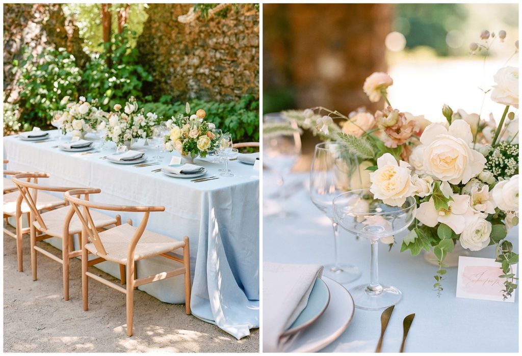La Tavola Tuscany Linen with Wishbone Chairs from The Chiavari Guys with Natalie Choi Events at Annadel Estate Winery