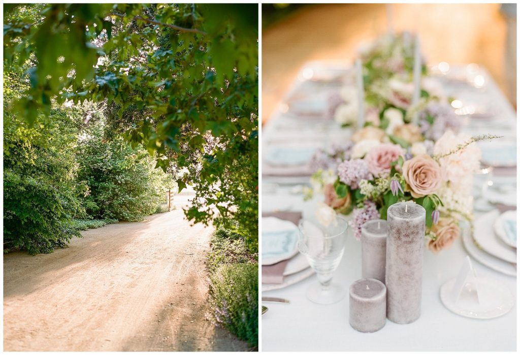 Kestrel Park wedding with lavender designed by Kaleb Norman James