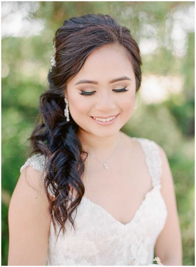 Natural hair and makeup for asian bride in Napa || The Ganeys