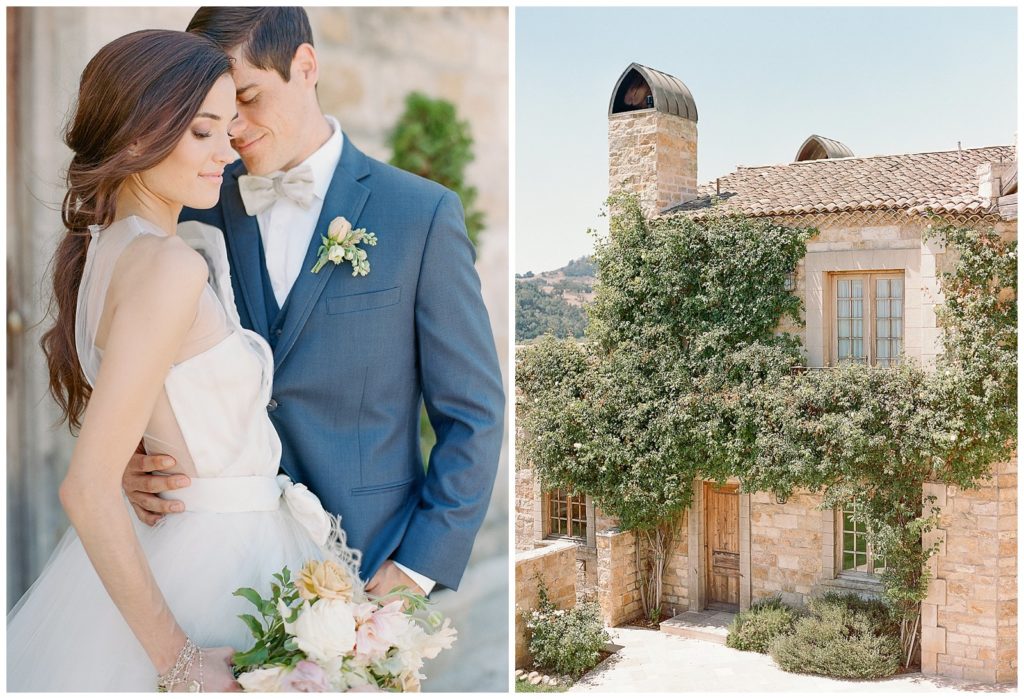 French inspired Sunstone Winery Wedding with Carol Hannah Gown