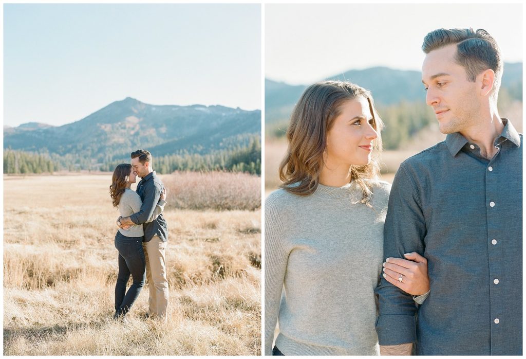 engagement photos in the Sierras