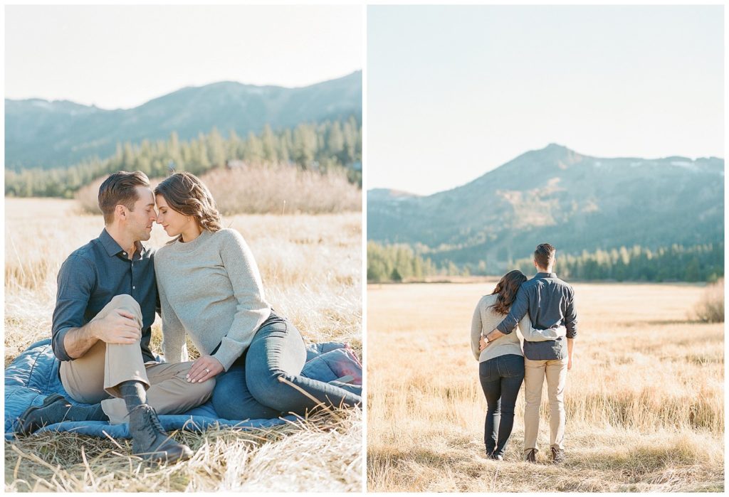Fall Engagement photos in Tahoe