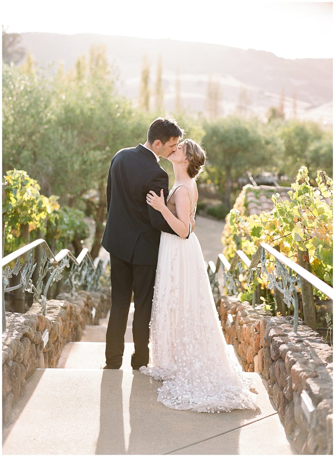 Fall Viansa Wedding in Napa with Alexandra Grecco Gown The Ganeys