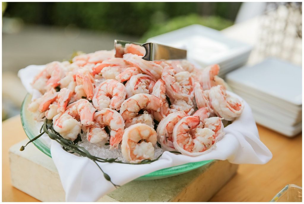 shrimp appetizer at Auberge Du Soleil