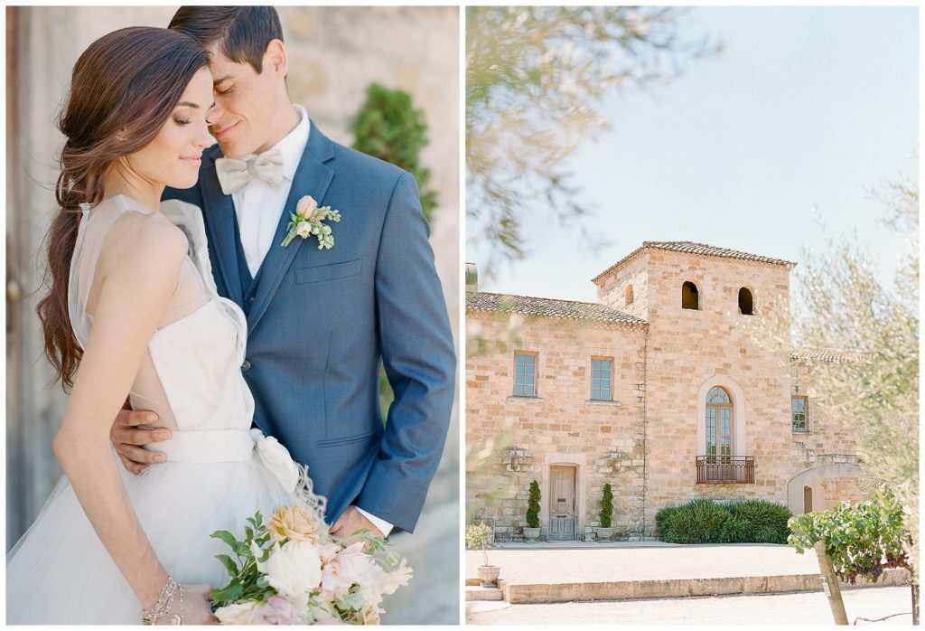 Sunstone winery wedding with Carol Hannah gown