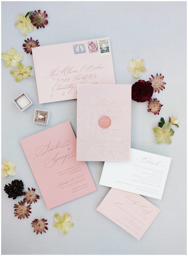 Paper Ocelot fine art wedding invitation