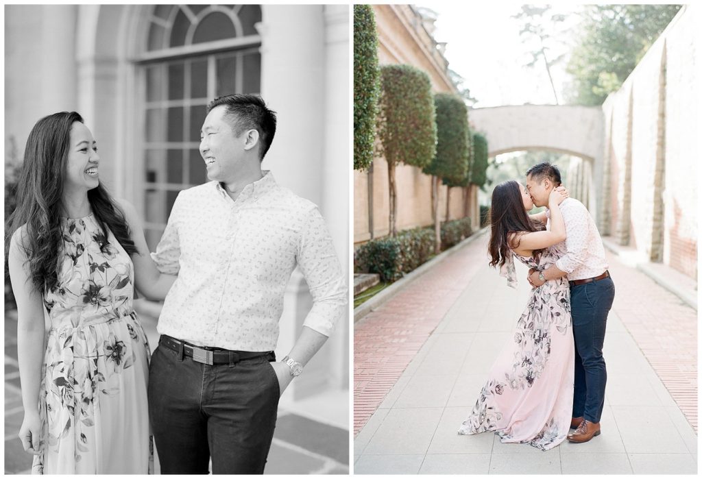 Engagement photos at Greystone Mansion