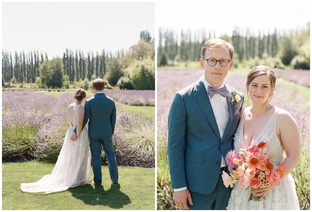 Colorful summer wedding at Lavender Farm in Seattle