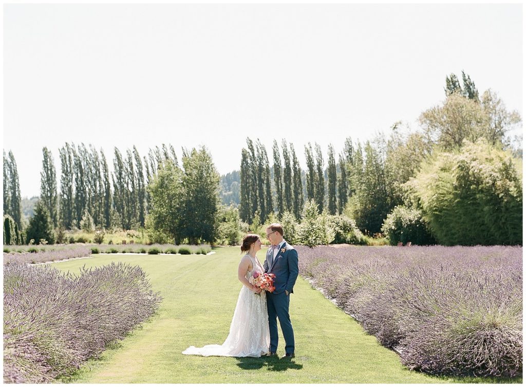 Lavender field wedding in Seattle