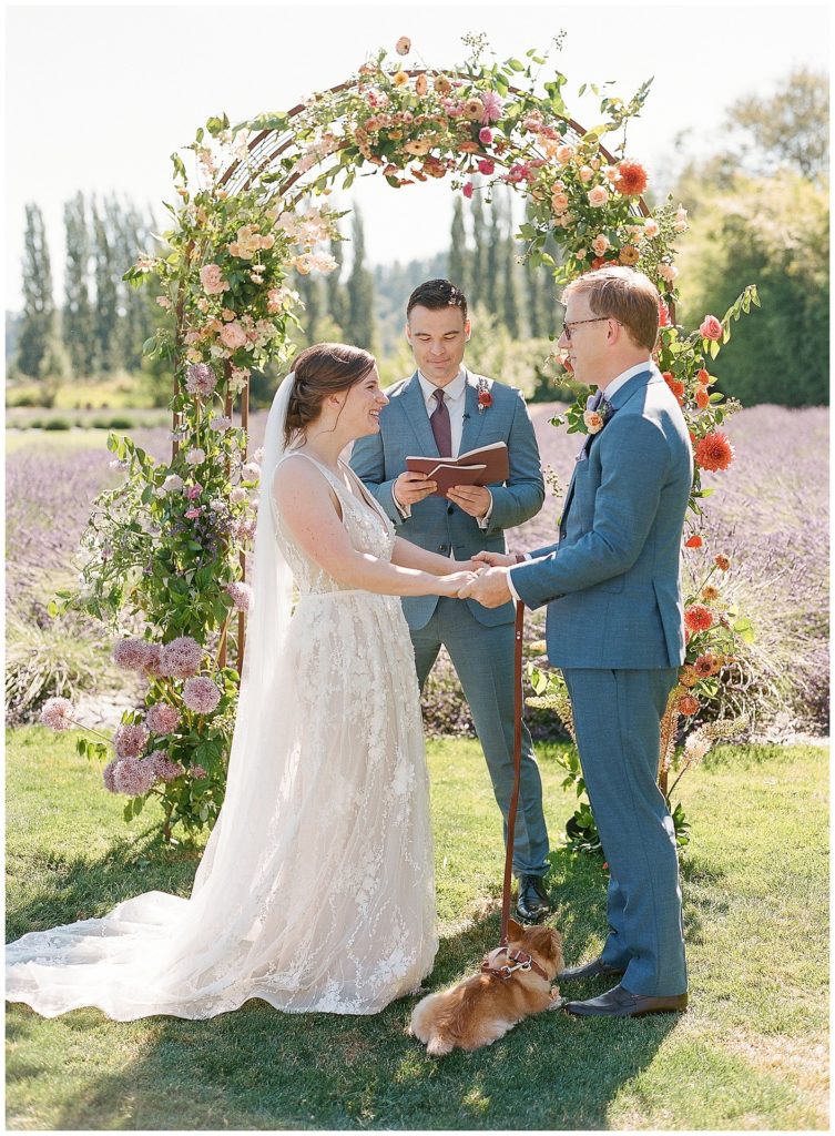 Summer wedding at Woodinville Lavender Farm