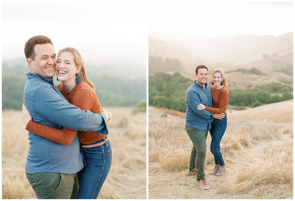 fall engagement photos in the bay area