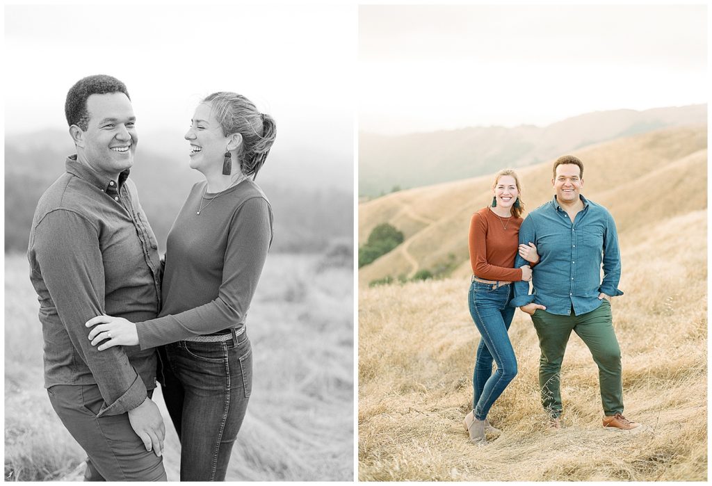 rolling hills engagement photos in California