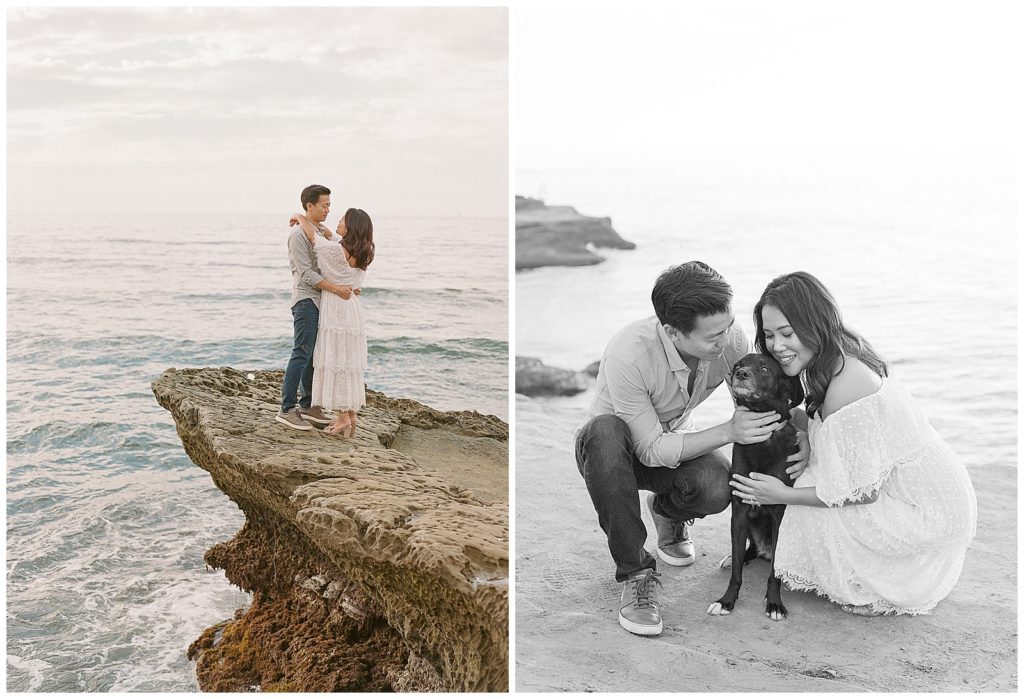 San Diego Cliffs Engagement Photos || The Ganeys