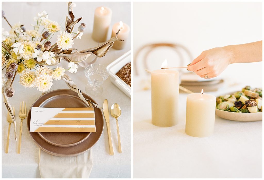Thanksgiving Tablescape with Warm Neutrals