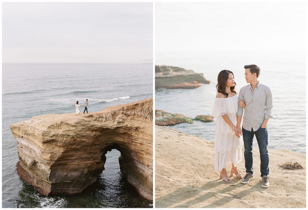 Sunset Cliffs engagement photos in San Diego