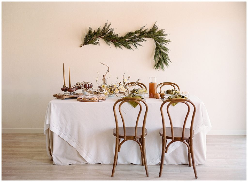 Crate and Barrel Garland for holiday tablescape