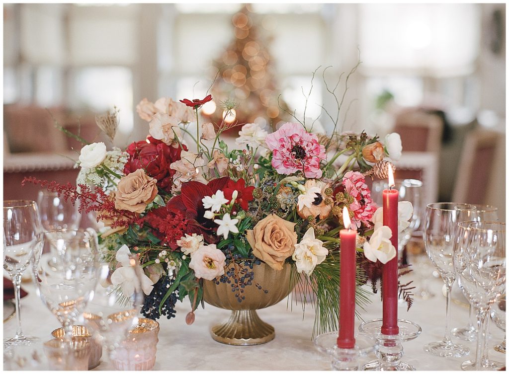 Red and Pink holiday decor