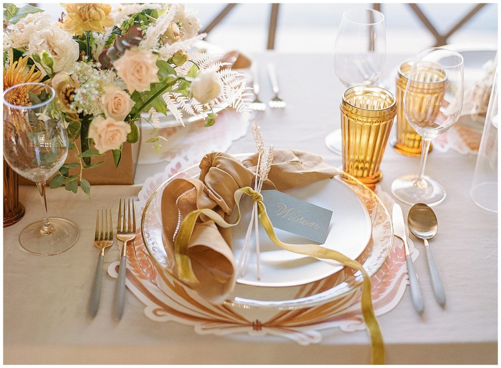 Thanksgiving tablescape with Parker Grace Events