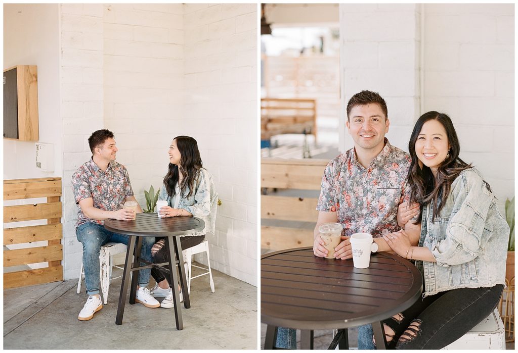 Story Coffee engagement photos