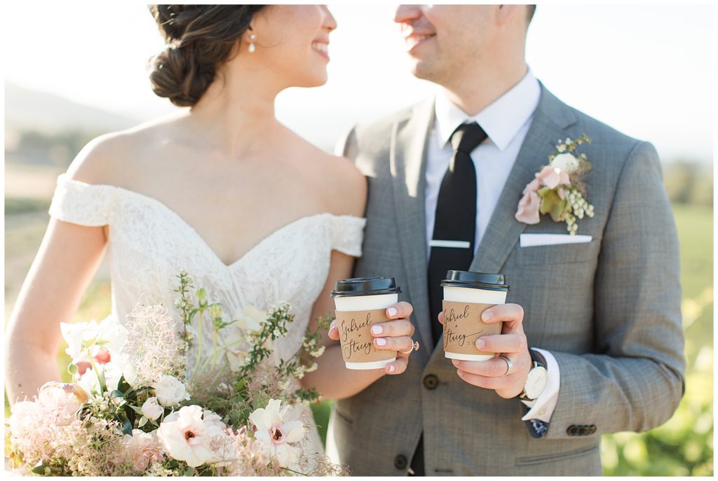 custom coffee sleeves for wedding