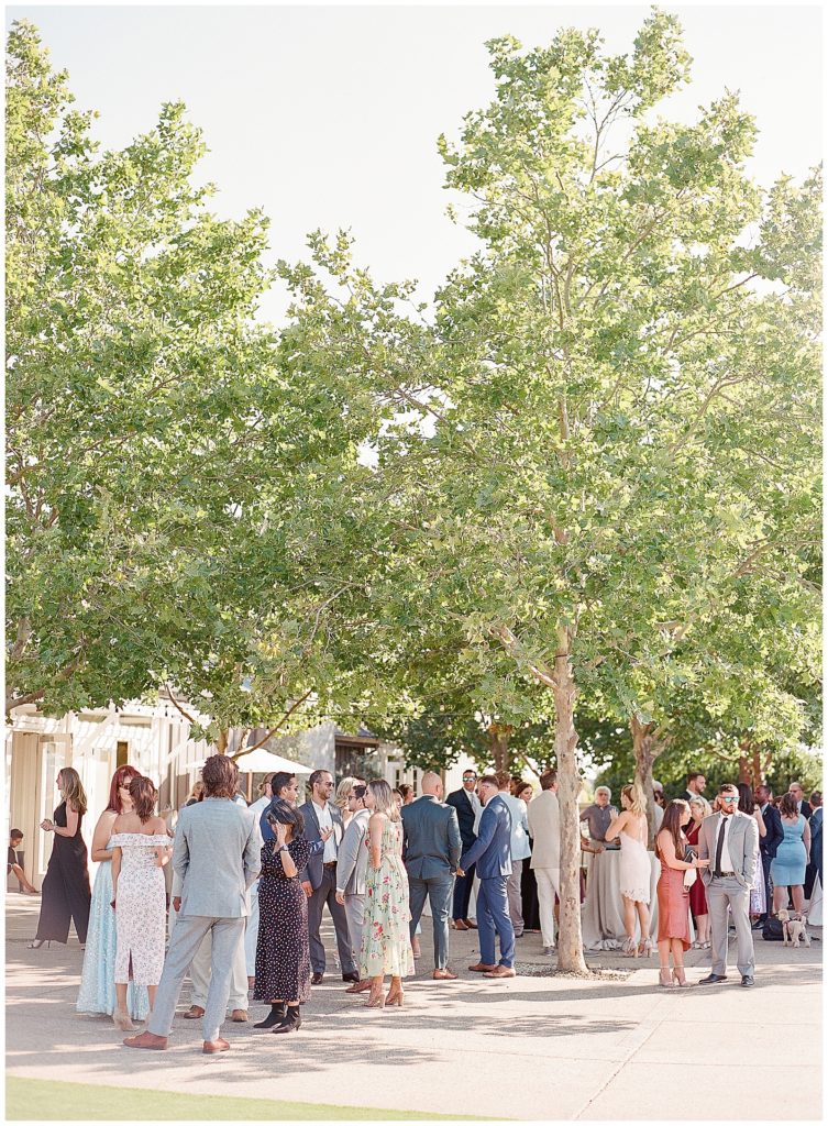 Guests waiting for ceremony at Carneros Resort