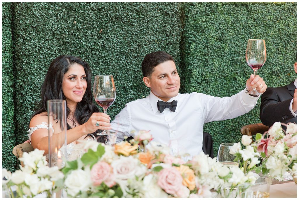 toasts at Carneros Resort Wedding