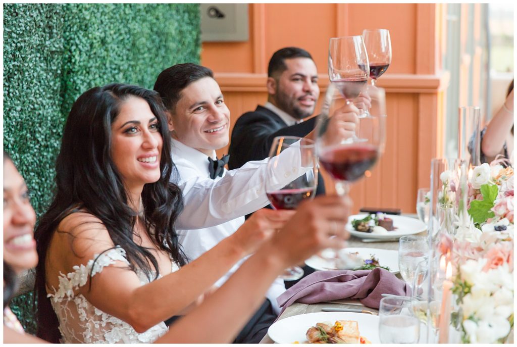 toasts at Carneros Resort Wedding
