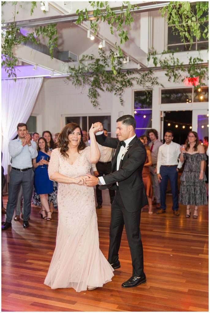 mother son first dance at Carneros Resort