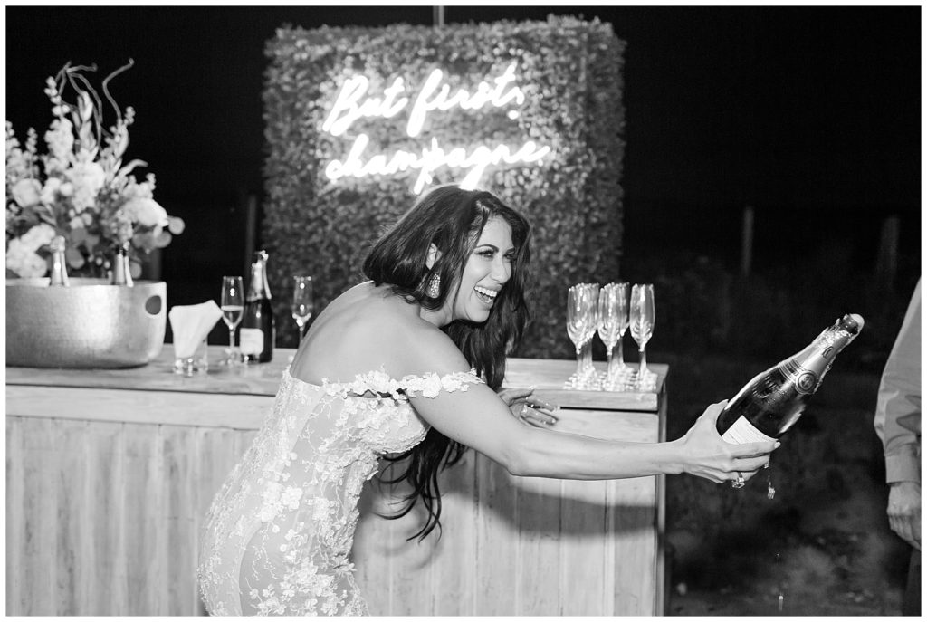 champagne bubbly bar at Carneros Resort
