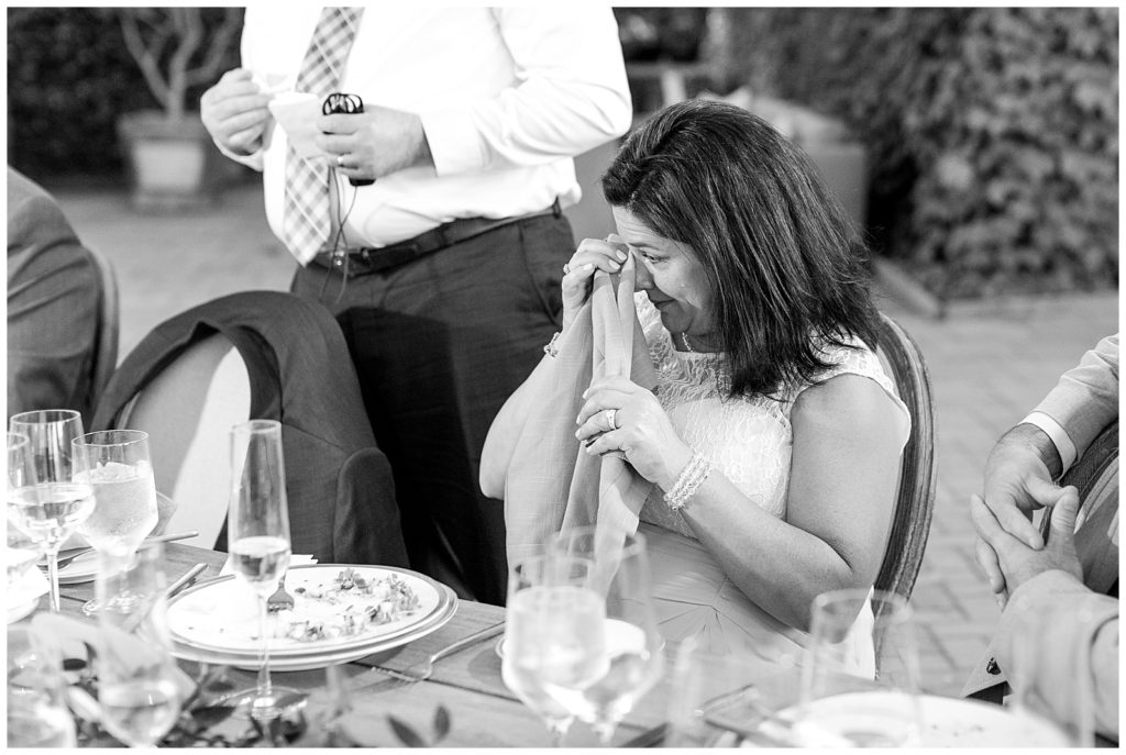 toasts at intimate Viansa Sonoma wedding